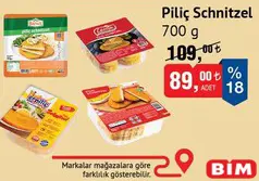 PİLİÇ SCHNİTZEL 700 G fiyat ve kampanya bilgisi